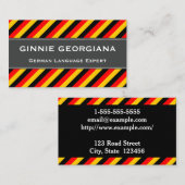 ドイツ語専門家 名刺 (正面/裏面)