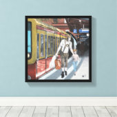 ドイツ語小妖精や小人ファミリートリップファンタジーアートキャンバスプリント キャンバスプリント (インサイチュ (ウッドフロア))