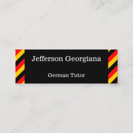 ドイツ語教師の名刺 スキニー名刺