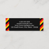 ドイツ語教師の名刺 スキニー名刺 (裏面)