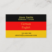 ドイツ語教師ドイツ先生 名刺 (正面)