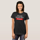 ドイツ語文字Ein Admin Schlaft Nicht Erの管理者 Tシャツ (正面フル)