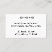 ドイツ語翻訳ビジネスカード 名刺 (裏面)