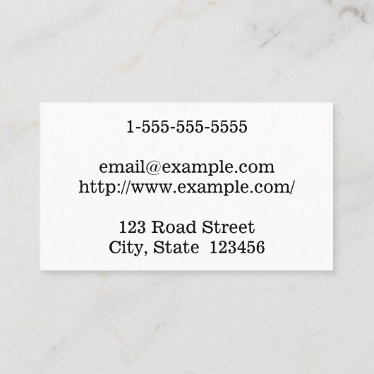 ドイツ語翻訳ビジネスカード 名刺 (裏面)