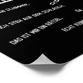 ドイツ語_イチ・ウェイス・エス・ニヒト ポスター (角)