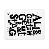 ドイツ語「ハッピーバースデー」リノプリント フレキシブルマグネット マグネット (横)