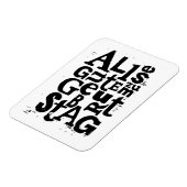 ドイツ語「ハッピーバースデー」リノプリント フレキシブルマグネット マグネット (左側)