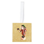 ドイツ語「喫煙者」 キューブオーナメント (正面)