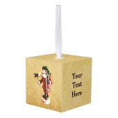 ドイツ語「喫煙者」 キューブオーナメント (裏面アングル)