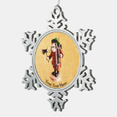 ドイツ語「喫煙者」香炉 スノーフレークピューターオーナメント (右)