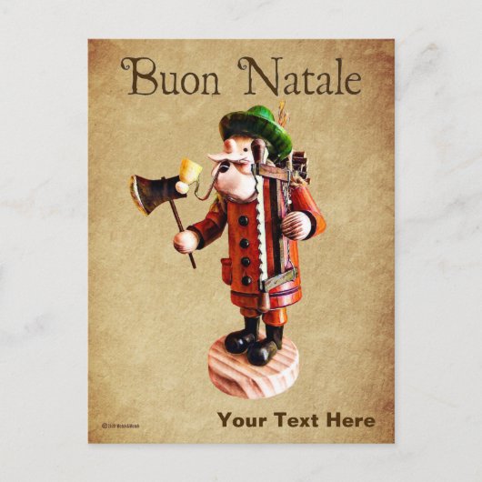 ドイツ語「喫煙者」香炉 ポストカード (正面)