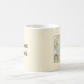 ドイツ語 – 極地図 コーヒーマグカップ (中央)