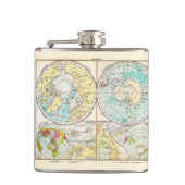 ドイツ語 – 極地図 フラスク (正面)