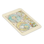 ドイツ語 – 極地図 マグネット (右側)