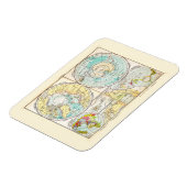 ドイツ語 – 極地図 マグネット (左側)