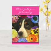 ドイツ語: 誕生日Geburtstag カード (黄色い花)