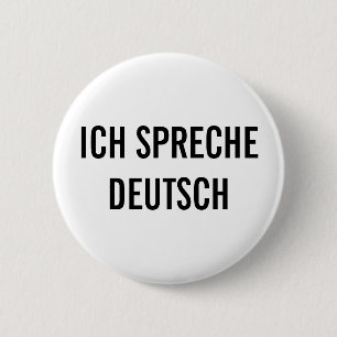 ドイツ語(ICH SPRECHE DEUTSCH)  ドイツ語話ボタン 缶バッジ