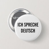 ドイツ語(ICH SPRECHE DEUTSCH) |ドイツ語話ボタン 缶バッジ (正面&裏面)