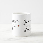 ドイツ語AtハートMug,ドイツ コーヒーマグカップ (中央)
