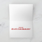 ドイツ語Cristmas シーズンカード (内部)