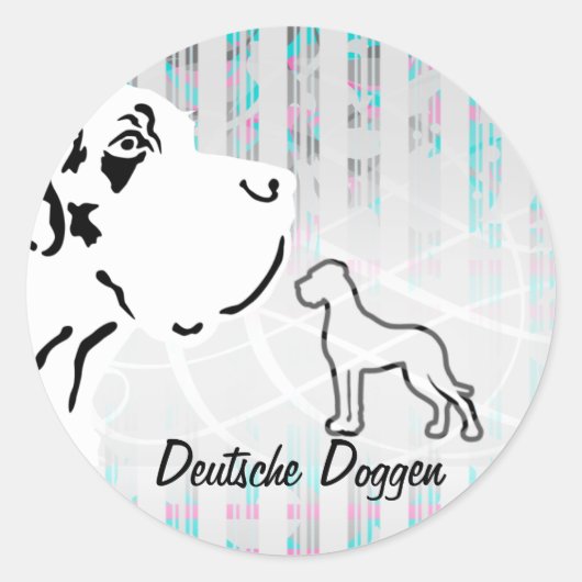 ドイツ語Doggen ラウンドシール (正面)