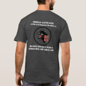 ドイツ語Luftwaffe -下検分の翼51 Tシャツ (裏面)