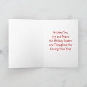 ドイツ語WHポインタ開きギフトクリスマス シーズンカード (内部)