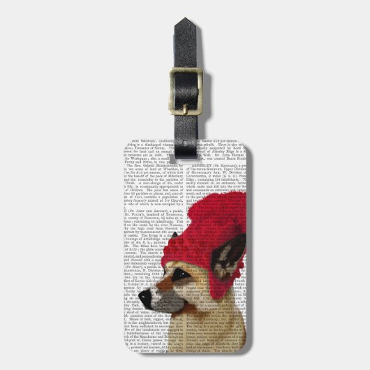 ドイツ赤毛帽子の羊飼い ラゲッジタグ (正面縦)