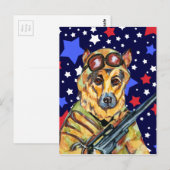 ドイツ軍のシェパード犬 ポストカード (正面/裏面)