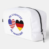 ドイツ連邦国旗のハート国伝統アクセサリー ドップキット (右コーナー)