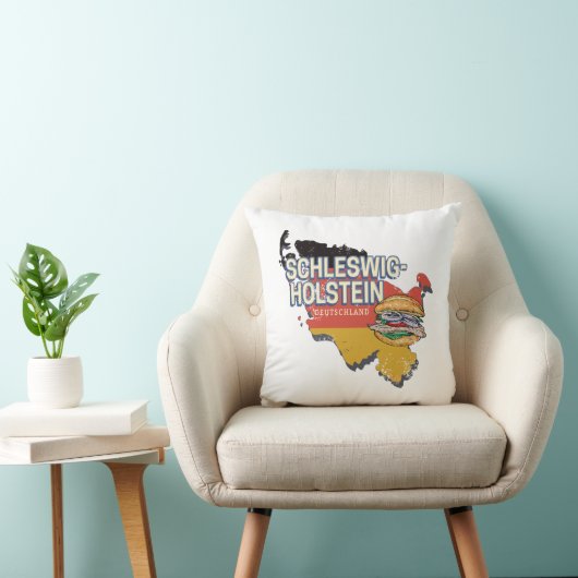 ドイツ連邦州地図 クッション (椅子)