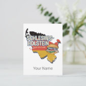 ドイツ連邦州地図 シーズンポストカード (スタンド正面)