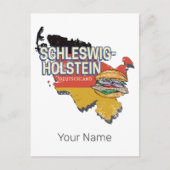 ドイツ連邦州地図 シーズンポストカード (正面)