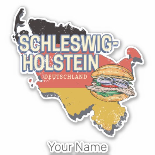 ドイツ連邦州地図 シール (正面)