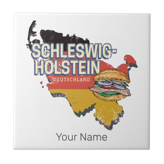 ドイツ連邦州地図 タイル (正面)