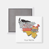 ドイツ連邦州地図 マグネット (正面/裏面)