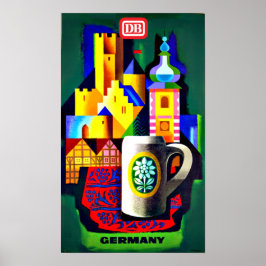 ドイツ連邦鉄道旅行ポスター ポスター