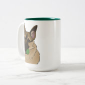 ドイツ遊の羊飼い時間とマグカップ ツートーンマグカップ (正面左)