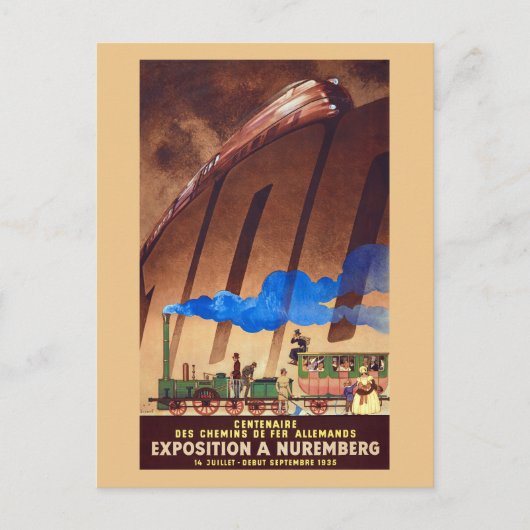 ドイツ鉄道ヴィンテージポスター19 ポストカード (正面)