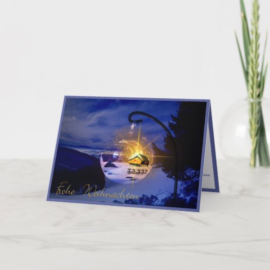 ドイツ風クリスマスカードをカスタマイズ カード (正面)