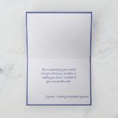 ドイツ風クリスマスカードをカスタマイズ「フローエ ヴァイナハテン」 カード (内部)