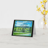 ドイツ風誕生日 カード (黄色い花)