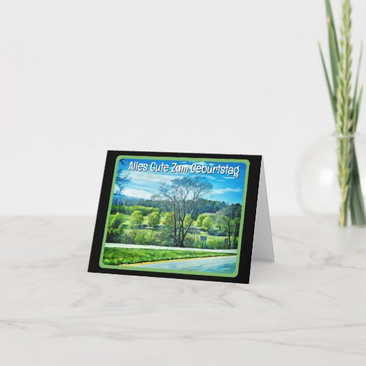 ドイツ風誕生日 カード (正面)