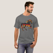 ドイツ馬のパワーヴィンテージ Tシャツ (正面フル)