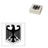 ドイツ黒鷲の国旗、ドイツ、赤、金ゴールド、黒 ラバースタンプ (押印)
