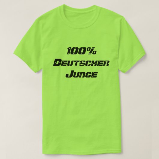 ドイツ100%ドイツ100%ドイツの少年 Tシャツ (デザイン正面)