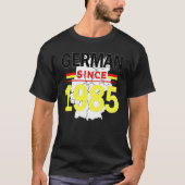 ドイツ1985年以来の伝統ドイツ国旗のプライドヴェーター Tシャツ (正面)