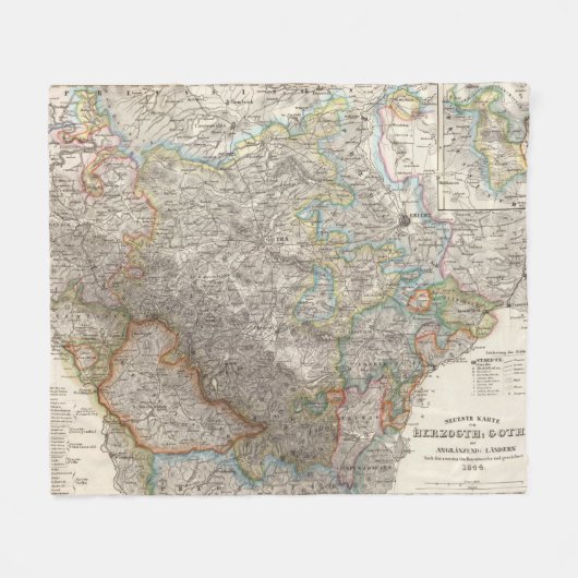 ドイツ27 フリースブランケット (正面(横))