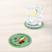 ドイツ アイルランド アメリカ 国旗 シャムロック 名入れ ペーパーコースター (インサイチュ)