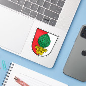 ドイツ、アウグスブルクの紋章 シール (ノートパソコンとiPhone)